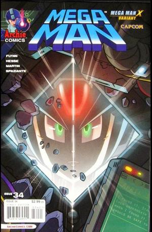 [Mega Man (series 2) #34 (variant Mega Man X cover - Ben Bates)]