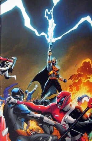 [Mighty Morphin Power Rangers - Shattered Grid #1 (unmasked variant cover - Trevor Hairsine)]