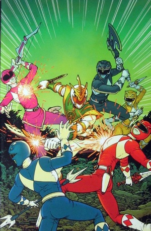 [Mighty Morphin Power Rangers - Shattered Grid #1 (variant cover - Chris Burnham)]