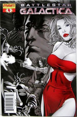 [Battlestar Galactica (series 3) #4 (Variant B&W Cover - E-Bas)]