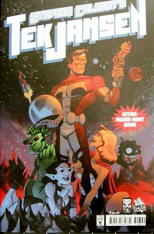 [Stephen Colbert's Tek Jansen #1 (1st printing, standard cover - blue logo, Scott Chantler)]