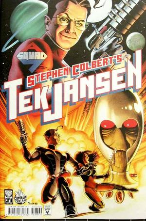 [Stephen Colbert's Tek Jansen #1 (1st printing, variant cover - red logo, John Cassaday)]