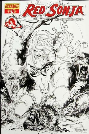 [Red Sonja (series 4) Issue #24 (Incentive B&W Cover - Stephen Segovia)]