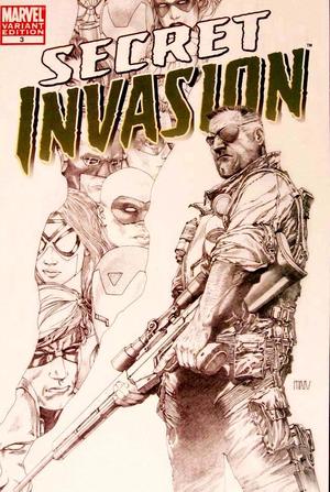 [Secret Invasion No. 3 (1st printing, variant sketch cover - Steve McNiven)]