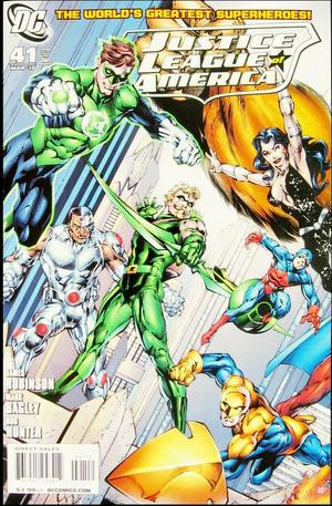 [Justice League of America (series 2) 41 (left half cover - Green Lantern & Green Arrow)]