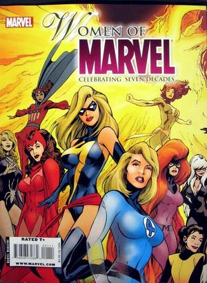 [Women of Marvel - Celebrating Seven Decades Magazine No. 1 (left half cover - Ms. Marvel & Invisible Woman)]