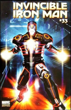 [Invincible Iron Man No. 33 (variant Tron cover - Brandon Peterson)]