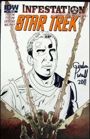 [Star Trek: Infestation #1 (Retailer Incentive Cover B - sketched & signed by Gordon Purcell)]
