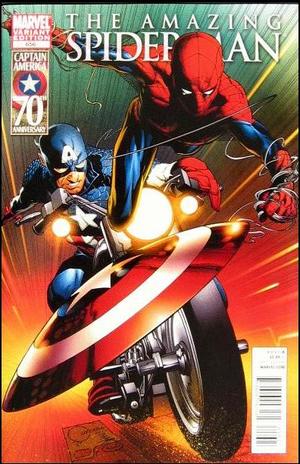 [Amazing Spider-Man Vol. 1, No. 656 (1st printing, variant Captain America 70th Anniversary cover - Joe Quesada)]