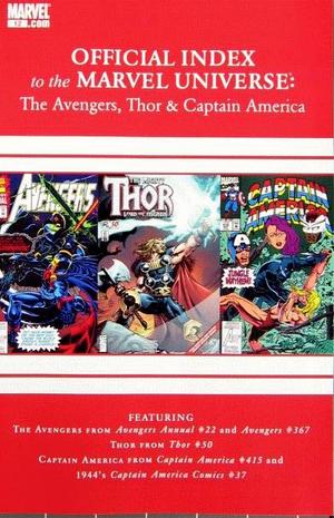 [Avengers, Thor & Captain America: Official Index to the Marvel Universe No. 12]