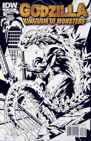 [Godzilla - Kingdom of Monsters #2 (1st printing, Retailer Incentive Cover B - Phil Hester B&W)]
