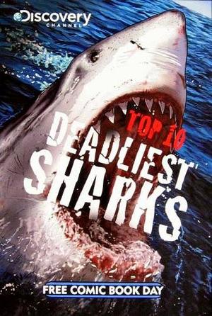 [Dinosaurs and Prehistoric Predators / Top 10 Deadliest Sharks flipbook (FCBD comic)]