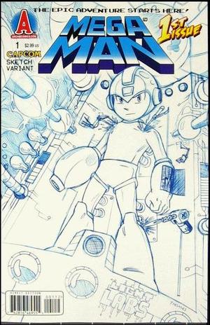 [Mega Man (series 2) #1 (variant sketch cover - Chad Thomas)]