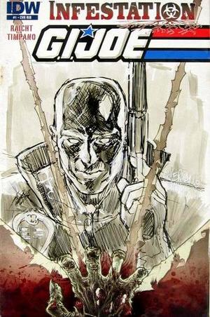 [G.I. Joe: Infestation #1 (Retailer Incentive Cover B - sketched & signed by Alejandro Germanico)]