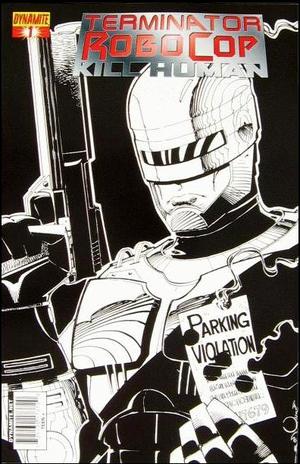 [Terminator / Robocop: Kill Human Volume 1, Issue #1 (Retailer Incentive Cover - Walter Simonson B&W)]