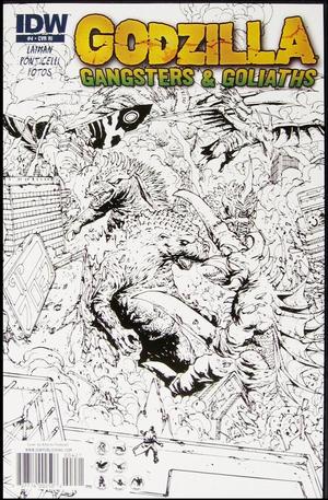 [Godzilla: Gangsters and Goliaths #4 (Retailer Incentive Cover - Alberto Ponticelli B&W)]