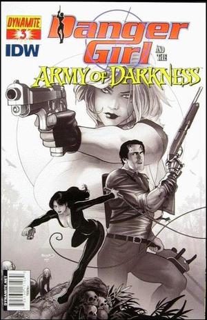 [Danger Girl and the Army of Darkness Volume 1, issue #3 (Retailer Incentive B&W Cover - Paul Renaud)]