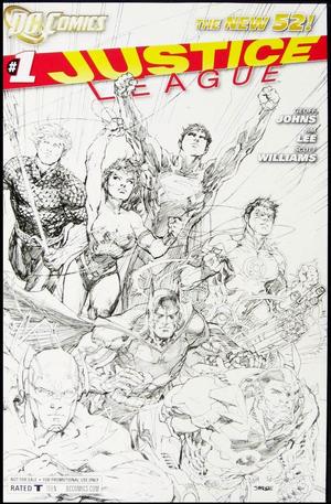 [Justice League (series 2) 1 (1st printing, variant sketch cover - Jim Lee)]