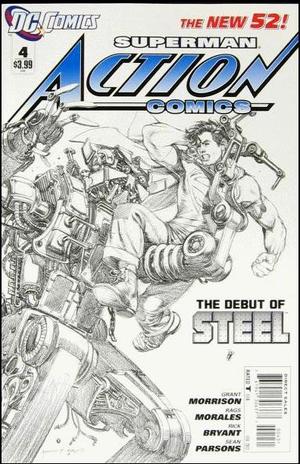 [Action Comics (series 2) 4 (variant sketch cover - Rags Morales)]