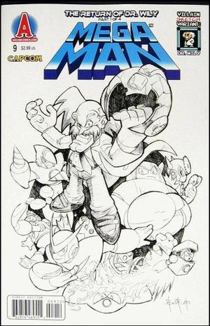 [Mega Man (series 2) #9 (variant sketch cover - Ben Bates)]