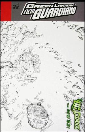 [Green Lantern: New Guardians 5 (variant wraparound sketch cover)]