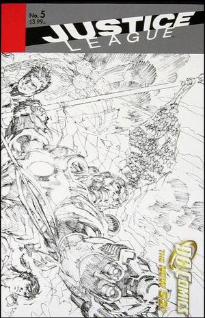 [Justice League (series 2) 5 (1st printing, variant wraparound sketch cover - Jim Lee)]