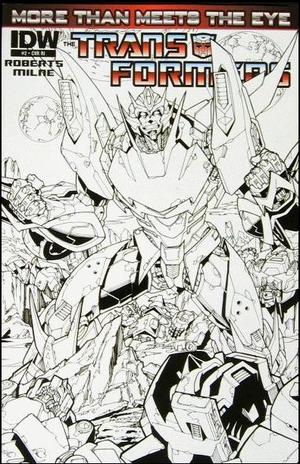 [Transformers: More Than Meets The Eye (series 2) #2 (1st printing, Retailer Incentive B&W Cover - Alex Milne)]