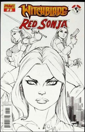 [Witchblade / Red Sonja #2 (Retailer Incentive B&W Cover)]
