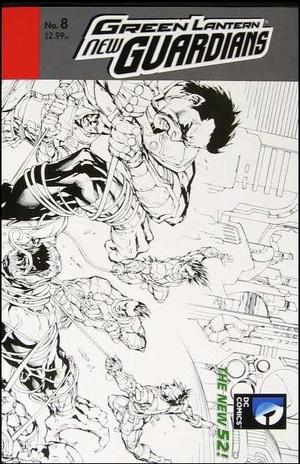 [Green Lantern: New Guardians 8 (variant wraparound sketch cover)]