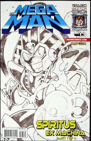 [Mega Man (series 2) #13 (variant Villain sketch cover - Pharaoh Man - Jonathan Hill)]