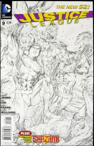[Justice League (series 2) 9 (variant sketch cover - Jim Lee)]