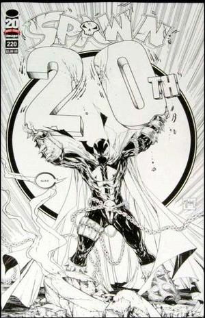[Spawn #220 (falling logo cover - variant B&W)]