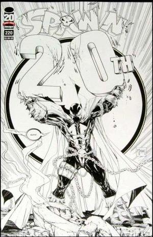 [Spawn #220 (falling logo cover - variant B&W)]