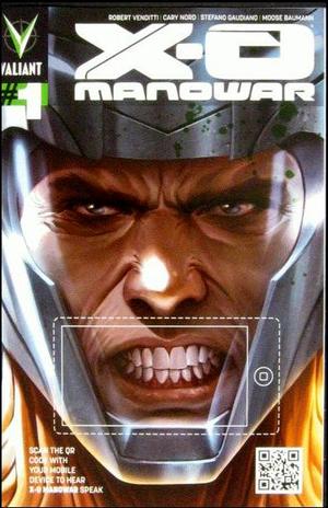 [X-O Manowar (series 3) #1 (1st printing, variant QR voice cover - Jelena Kevic-Djurdjevic)]