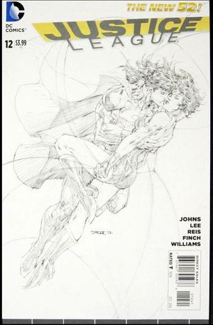 [Justice League (series 2) 12 (1st printing, variant sketch cover)]