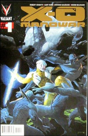 [X-O Manowar (series 3) #1 (1st printing, variant gold logo cover - Esad Ribic)]