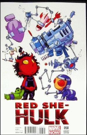 [Red She-Hulk No. 58 (1st printing, variant Baby cover - Skottie Young)]