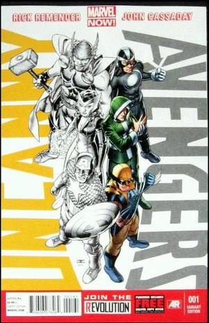 [Uncanny Avengers No. 1 (1st printing, variant cover, yellow "Uncanny" logo - John Cassaday)]