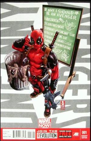 [Uncanny Avengers No. 1 (1st printing, variant Deadpool cover - Mark Buckingham)]