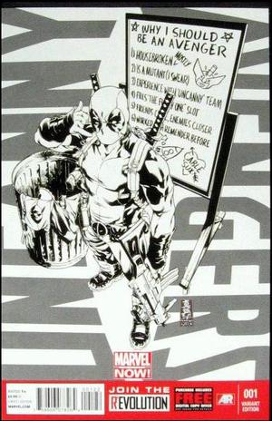 [Uncanny Avengers No. 1 (1st printing, variant Deadpool sketch cover - Mark Buckingham)]