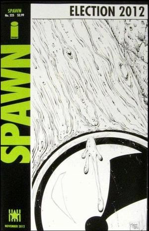 [Spawn #225 (retailer incentive B&W cover, Barack Obama edition)]