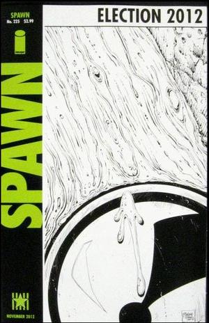 [Spawn #225 (retailer incentive B&W cover, Mitt Romney edition)]