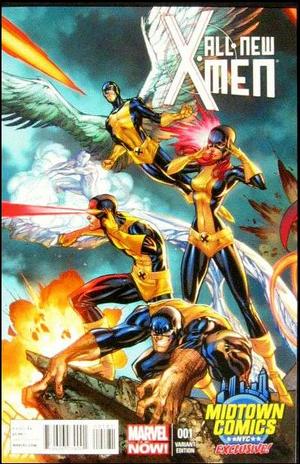 [All-New X-Men No. 1 (1st printing, variant Midtown Comics exclusive connecting cover - J. Scott Campbell)]