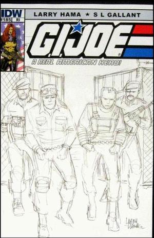 [G.I. Joe: A Real American Hero #185 (retailer incentive cover - Larry Hama sketch)]