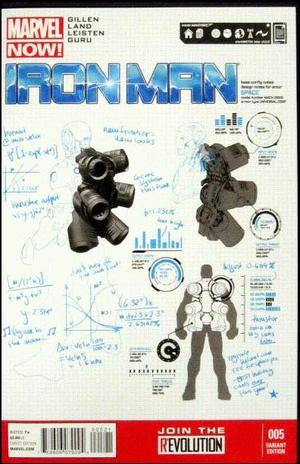 [Iron Man (series 5) No. 5 (1st printing, variant design cover - Carlo Pagulayan)]