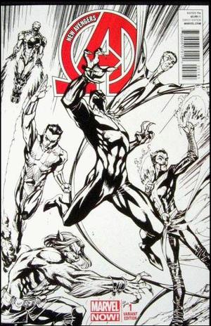 [New Avengers (series 3) No. 1 (1st printing, variant sketch cover - J. Scott Campbell)]
