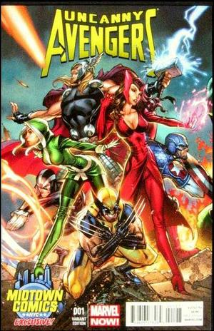 [Uncanny Avengers No. 1 (1st printing, variant Midtown Comics exclusive connecting cover - J. Scott Campbell)]