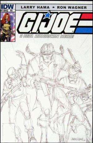 [G.I. Joe: A Real American Hero #186 (retailer incentive cover - Larry Hama sketch)]