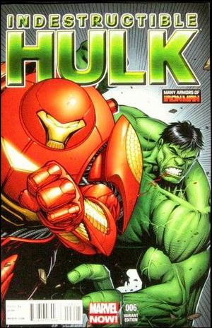 [Indestructible Hulk No. 6 (variant Many Armors of Iron Man cover - Dale Keown)]