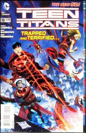 [Teen Titans (series 4) 19 (standard fold-out cover - Eddy Barrows)]